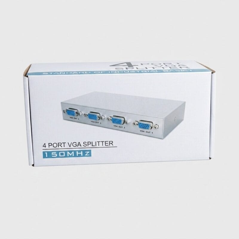 2026/07/1000567884.jpg Professional 4-Port VGA Splitter Box