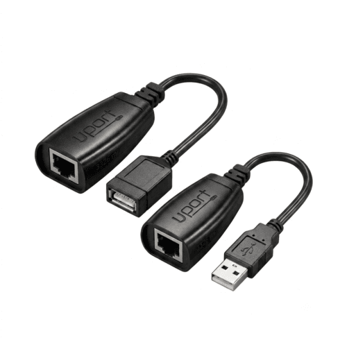 2026/07/1000574273.png Uport Premium Series USB 2.0 Extender Over Ethernet – 50 Meter High-Speed RJ45 Signal Extension Adapter Kit