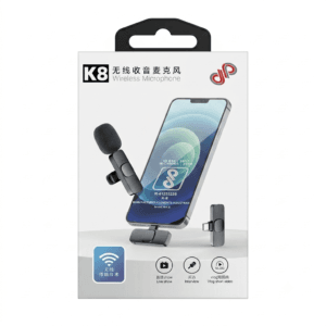 K8 Wireless Microphone System – Plug-and-Play Lavalier Lapel Mic Kit
