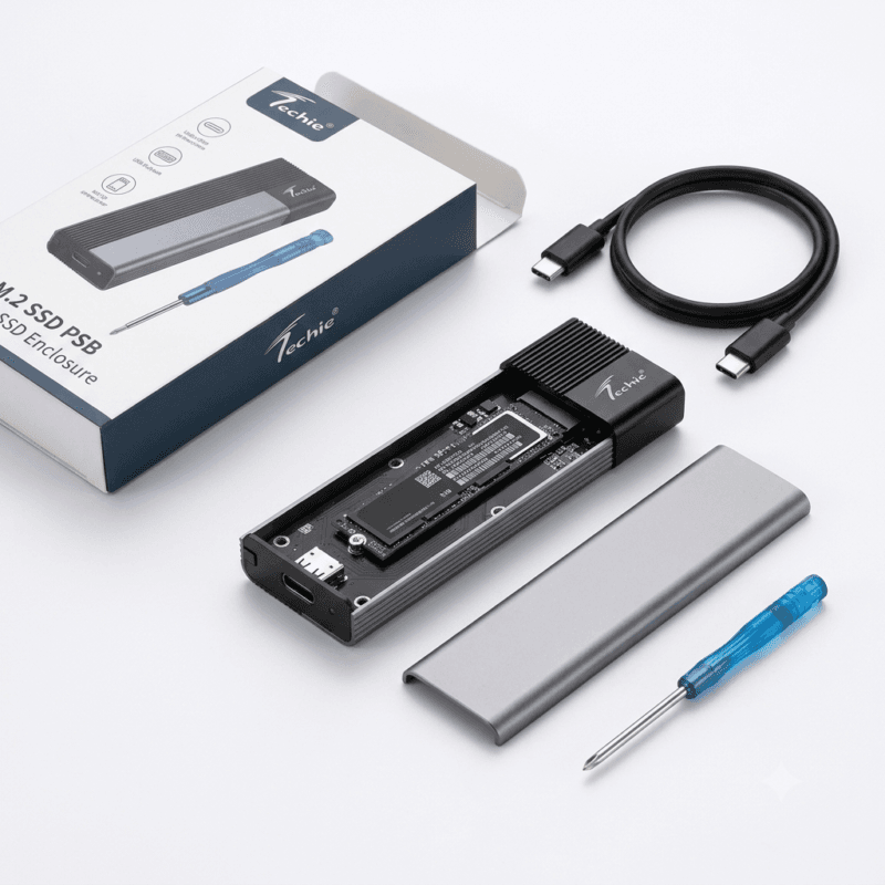 Techie  NVMe SSD Enclosure USB 3.2