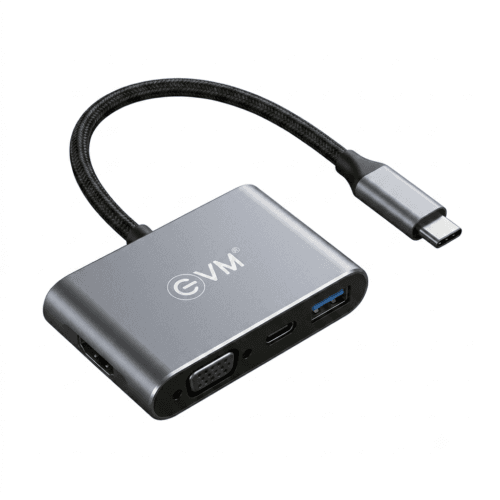 2026/07/1000633450.png EVM Type-C 4-in-1 Docking Station - HDMI + VGA