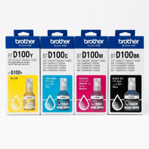 Genuine Brother BTD100 Multi-Color Ink Bottle Combo Pack