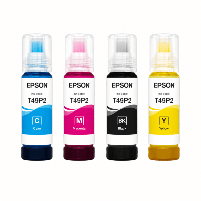 Genuine Epson T49P2 Ink Bottle Combo Pack - 4-Color Set