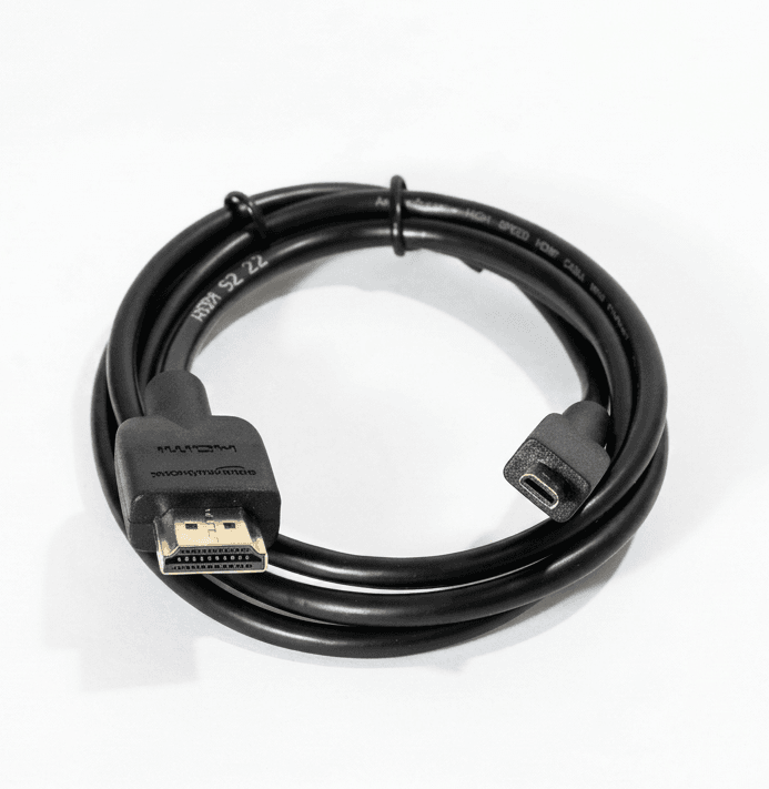 1779332597434 (1) Premium High-Speed Micro HDMI to HDMI Cable – 1.8M (6ft), Black