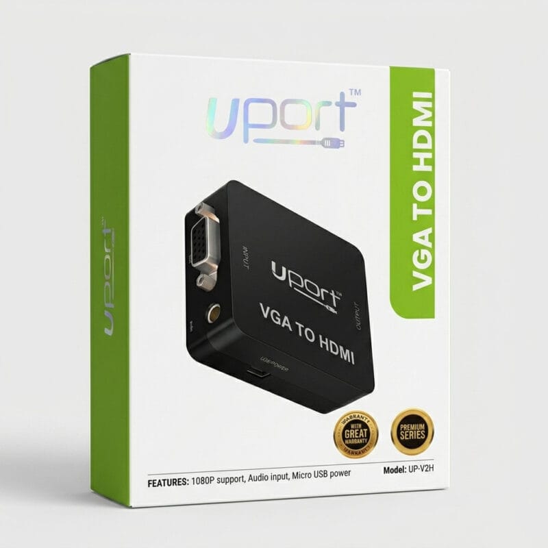 Uport Premium Series VGA to HDMI Converter Box