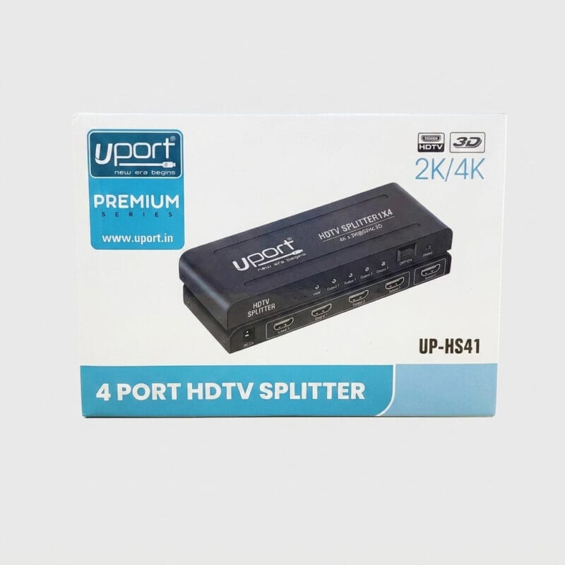 1779847620739 (1) Uport Premium Series 4 Port HDTV Splitter 1X4