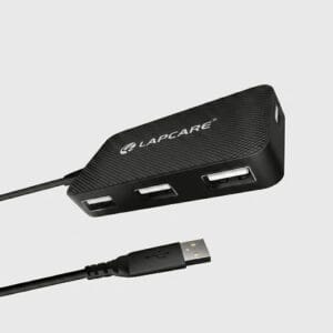 1780029322510 (1) Lapcare Premium 2.0 USB Hub – 4 Port Multi-Device High-Speed Data Splitter
