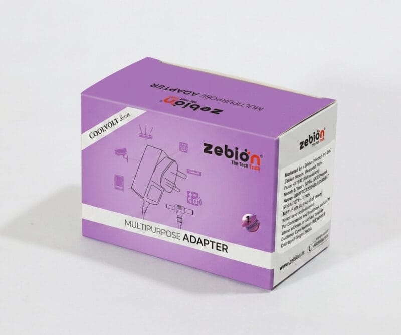 1780544648751 (1) Zebion Coolvolt 12V/3A Multipurpose SMPS Power Adapter