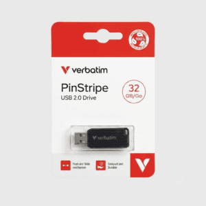 1780815223582 Verbatim PinStripe USB 2.0 Flash Drive