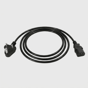 Premium Indian 3-Pin to IEC C13 Power Cable – 3m (10ft), Computer Power Cord