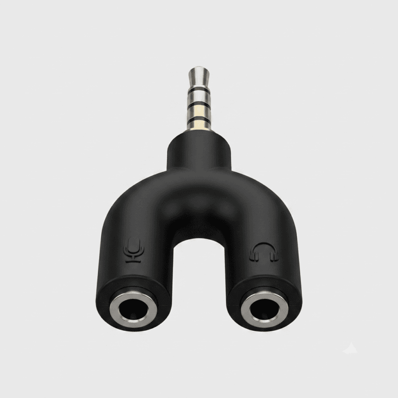 Premium U-Shaped 3.5mm Audio Splitter Adapter