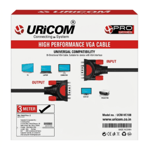 URICOM UCM-VC108 Pro Series 1.8m VGA Cable