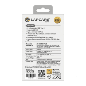 1783667707524 Lapcare USB Hub 3.0 2-in-1 multi-port expansion dock