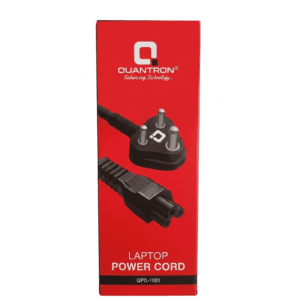 QUANTRON Laptop Power Cord – 1.5m High-Quality