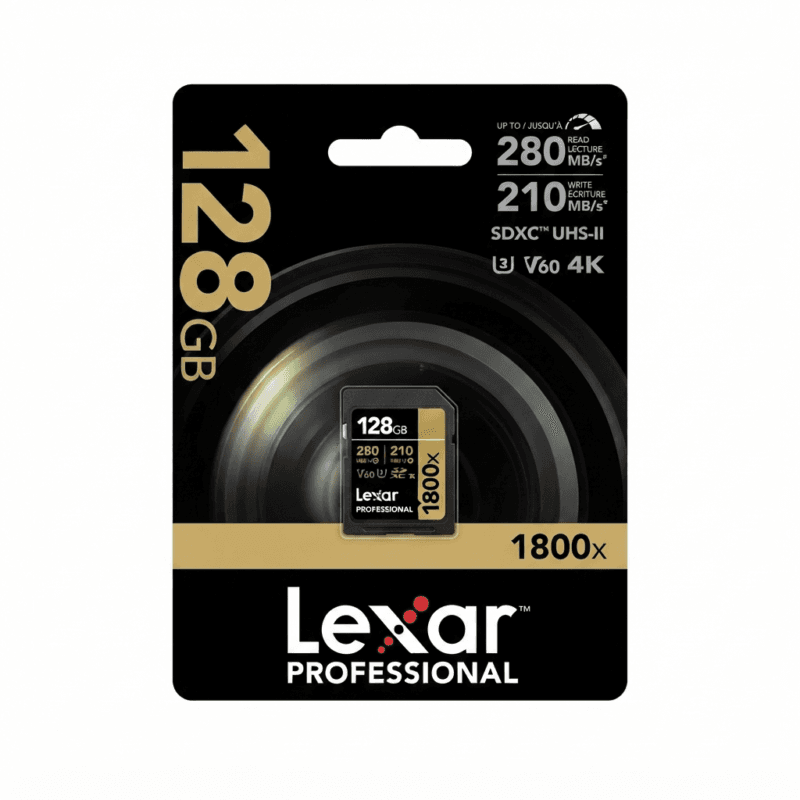 1785233639863 Lexar Professional 1800x 128GB SDXC UHS-II Memory Card
