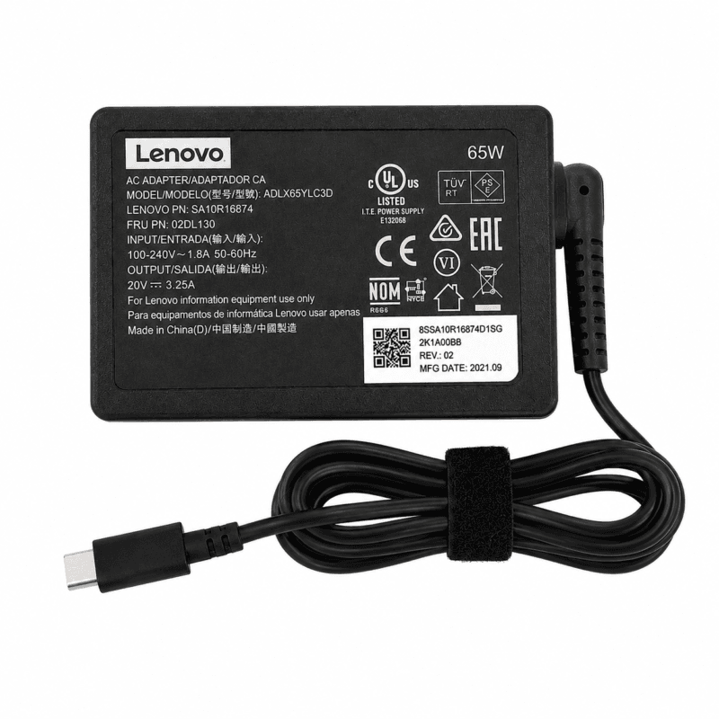Genuine Lenovo 65W Laptop Power Adapter Charger