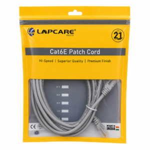 Lapcare Patch Coard Lapcare India Cat6E High-Speed Ethernet Patch Cord