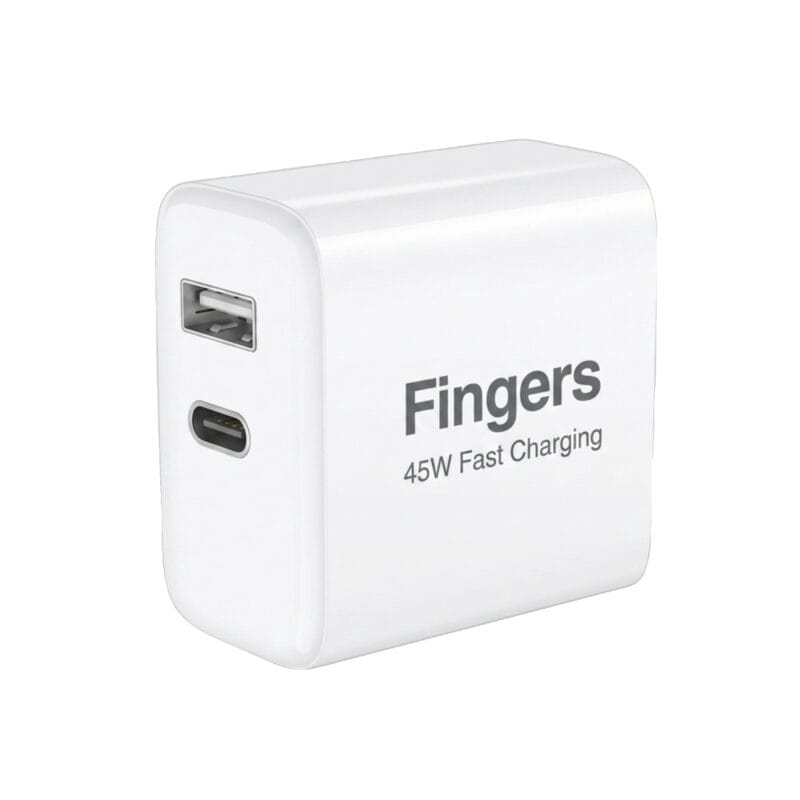 2026/07/wp-1783263180978.jpg Fingers 45W Dual Port Fast Wall Charger