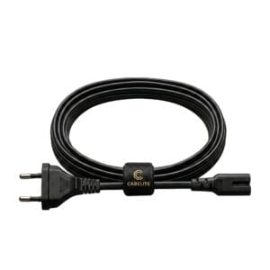 CABELITE Premium Matte-Black 2-Pin Power Cord