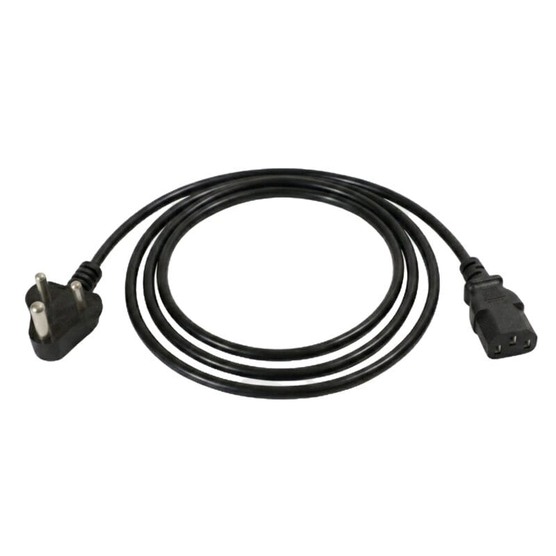 Premium Indian 3-Pin to IEC C13 Power Cable – 3m (10ft), Computer Power Cord