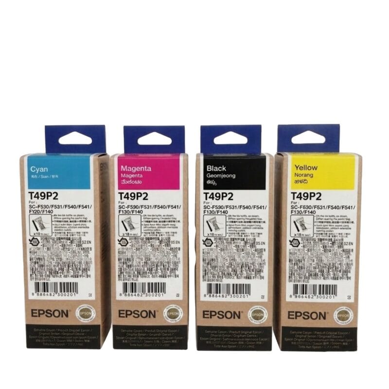 Genuine Epson T49P2 Ink Bottle Combo Pack - 4-Color Set