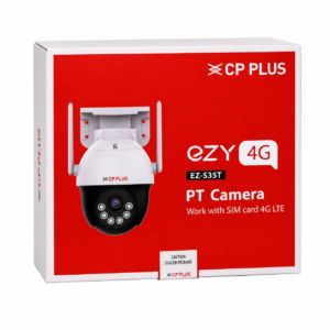 CP PLUS (3) CP PLUS EZ-S35T 3MP 4G SIM Outdoor PT Camera with Solar Panel, Battery