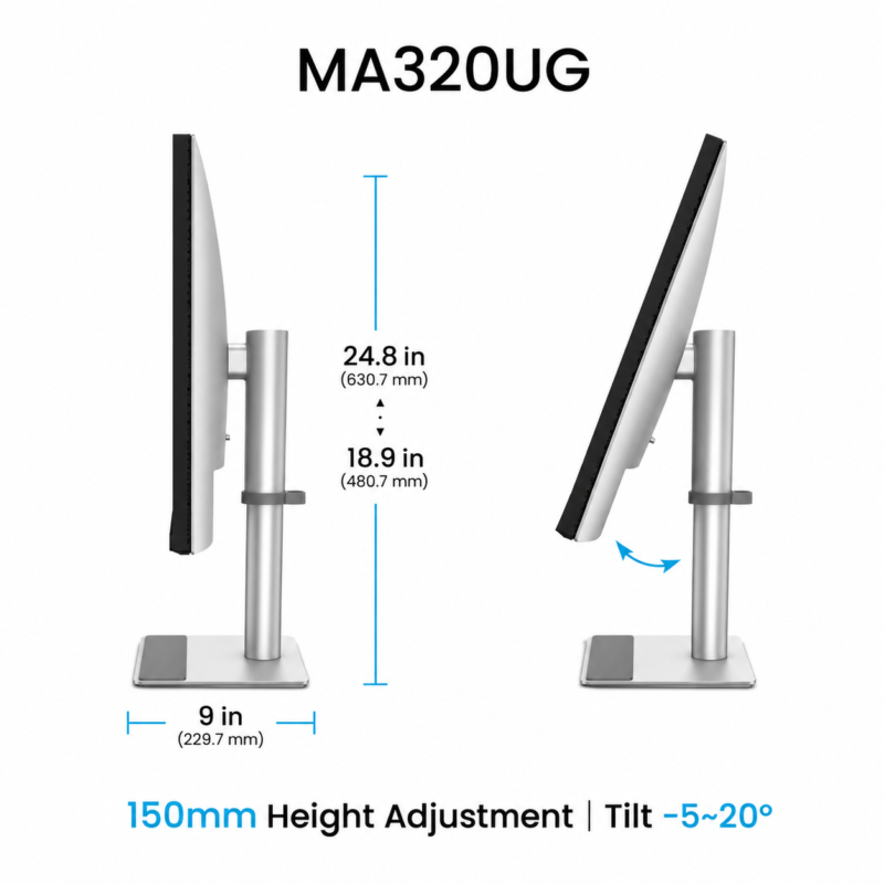 ChatGPT Image Aug 10, 2026, 10_44_37 AM BenQ MA320UG 32" 4K 120Hz Nano Gloss IPS Monitor for Mac Creators – 98% P3, Thunderbolt 4