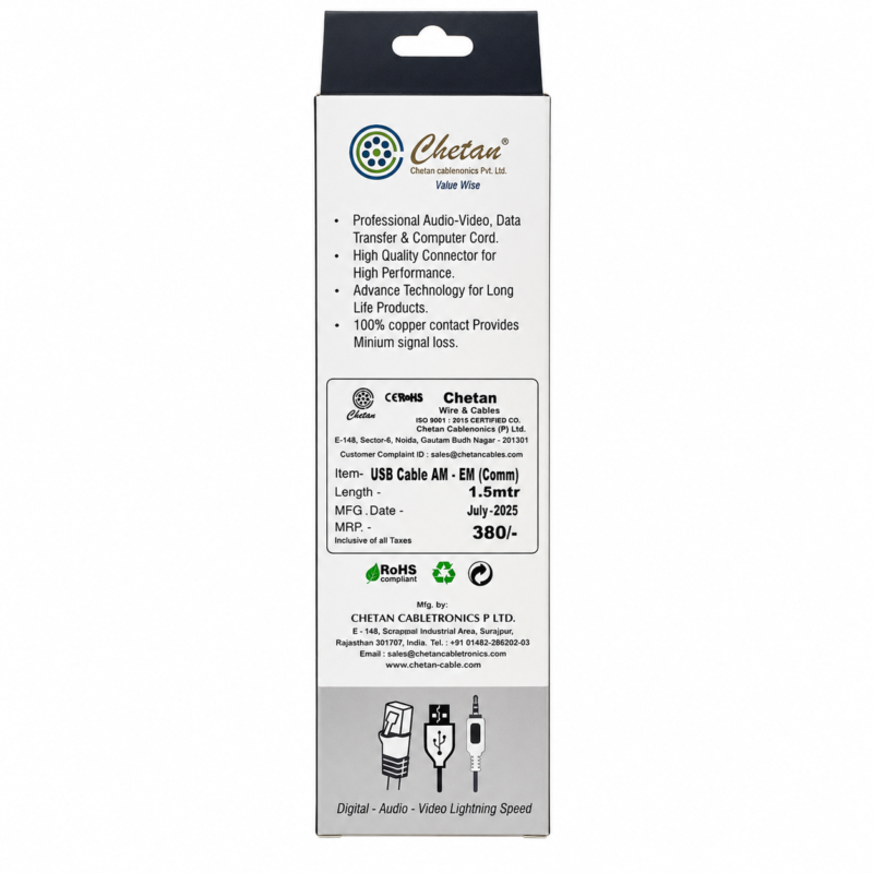 Chetan Chetan Printer USB Cable