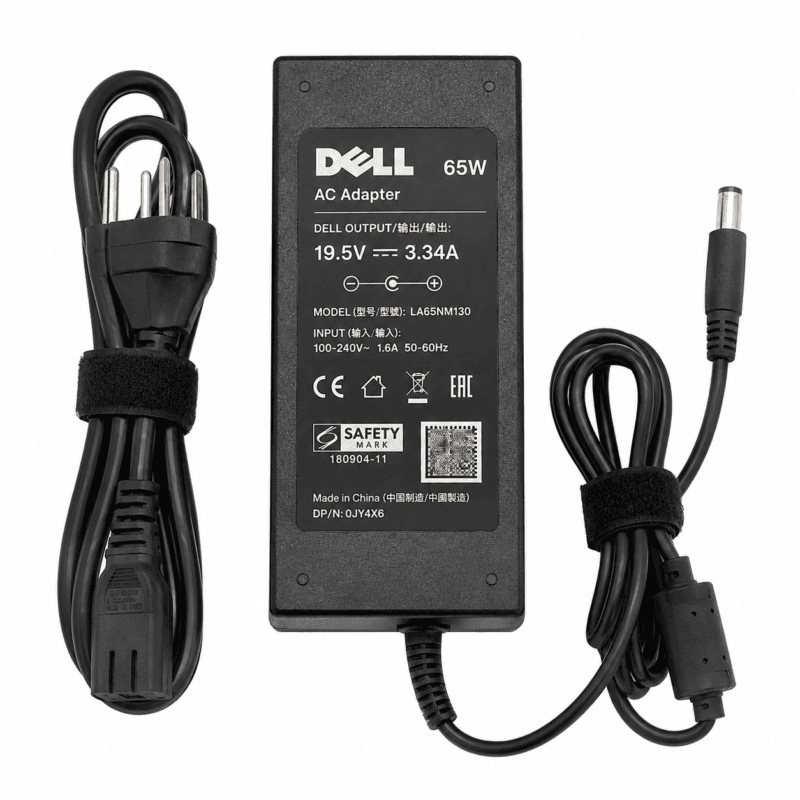 DELL 19.5V 3.34A 65W ORG Genuine Dell 65W Laptop Power Adapter Charger