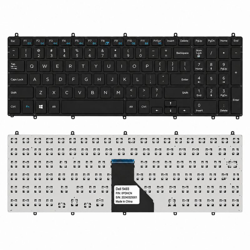Replacement Laptop Keyboard for Dell Inspiron 15 3593 Series