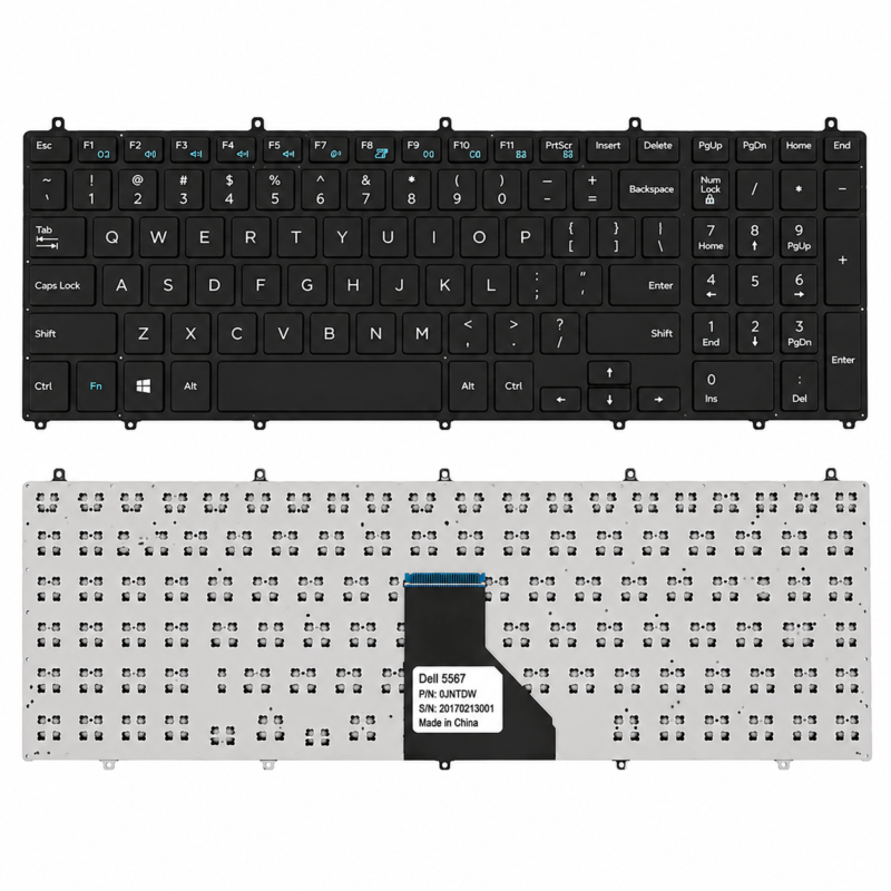 Replacement Laptop Keyboard for Dell Inspiron 15 5567 Series