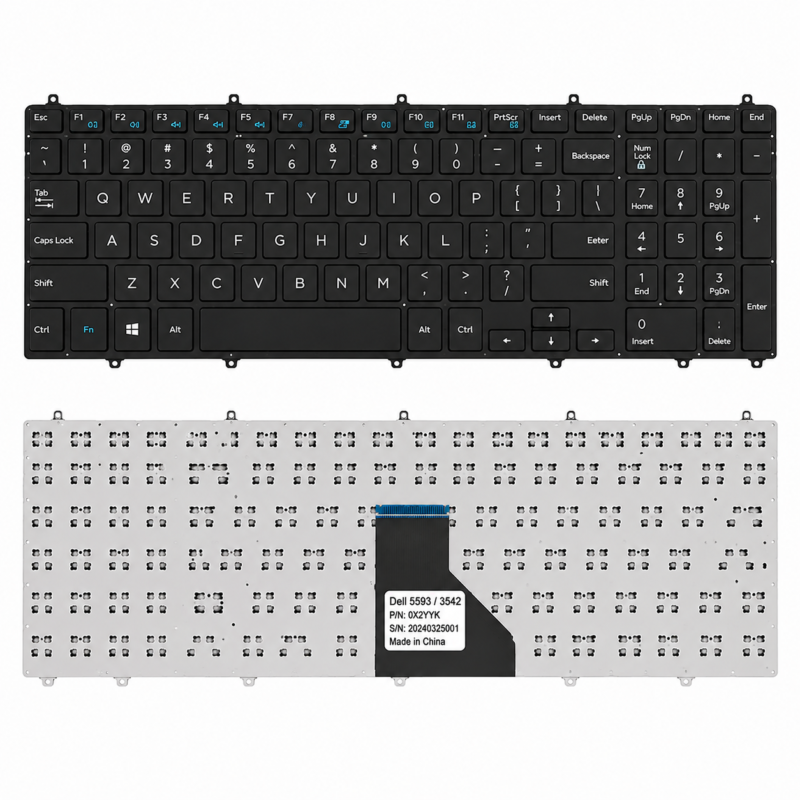 Replacement Laptop Keyboard for Dell Inspiron 15 5593 Series