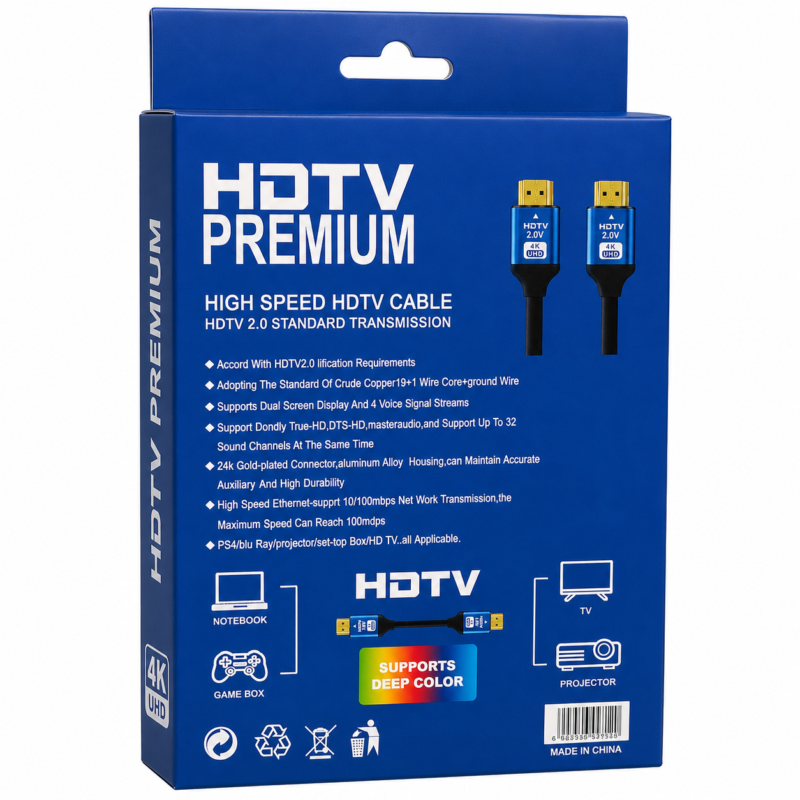 HDTV 1 HDTV Premium High Speed HDMI Cable 4K UHD