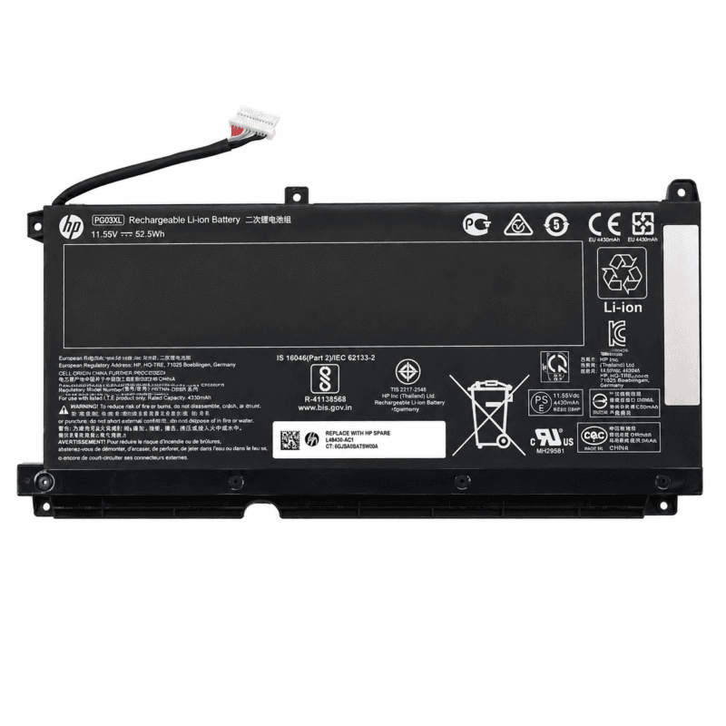 HP — PG03XL — Pavilion 15-DK0000NE — 1225+ HP PG03XL Compatible Replacement Laptop Battery