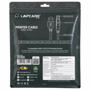 Lapcare Printer Cable1 Lapcare USB Printer Cable 1.5M