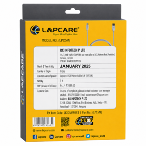 Lapcare USB Lapcare USB Printer Cable 1.5M