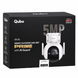 Qubo Smart Outdoor Cam 360° Prime 5MP Wi-Fi CCTV Camera