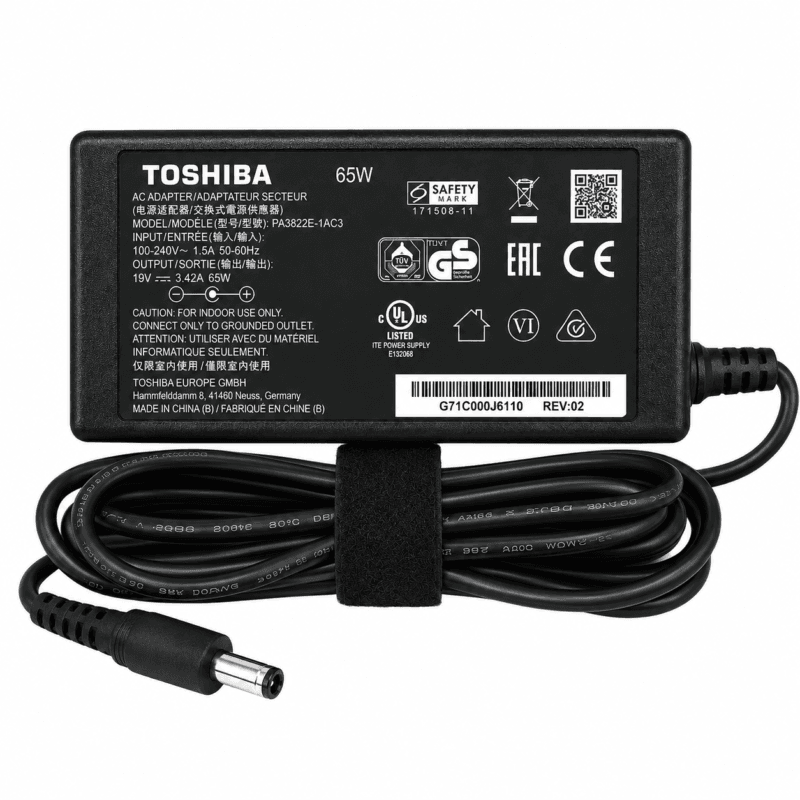 Genuine Toshiba 65W Laptop Power Adapter Charger
