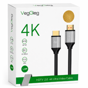 VegGieg HDMI High-Speed 4K Ultra HD Cable