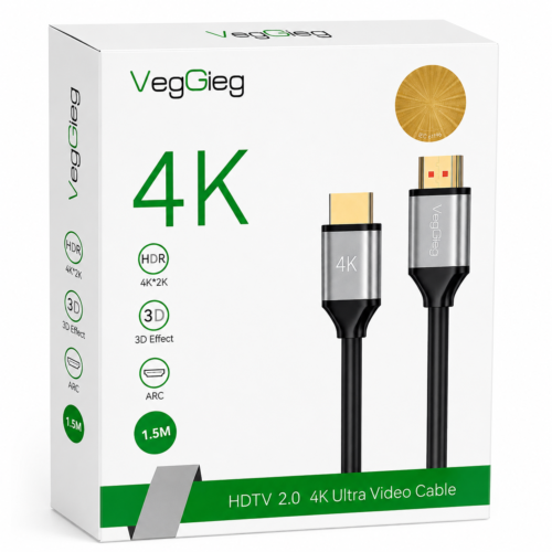 VegGieg HDMI High-Speed 4K Ultra HD Cables