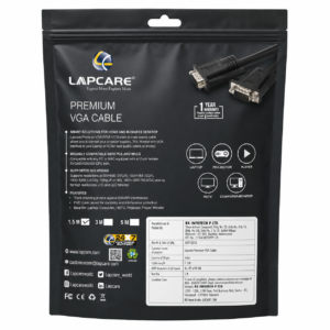 Lapcare Premium VGA Cable 1.5M
