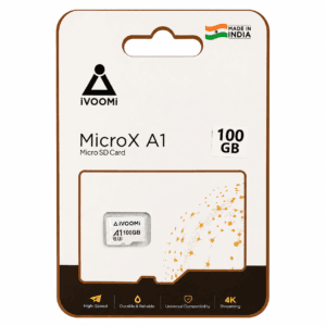 iVOOMi MicroX A1 100GB microSD Card – Class 10 U3 High-Speed 4K Support