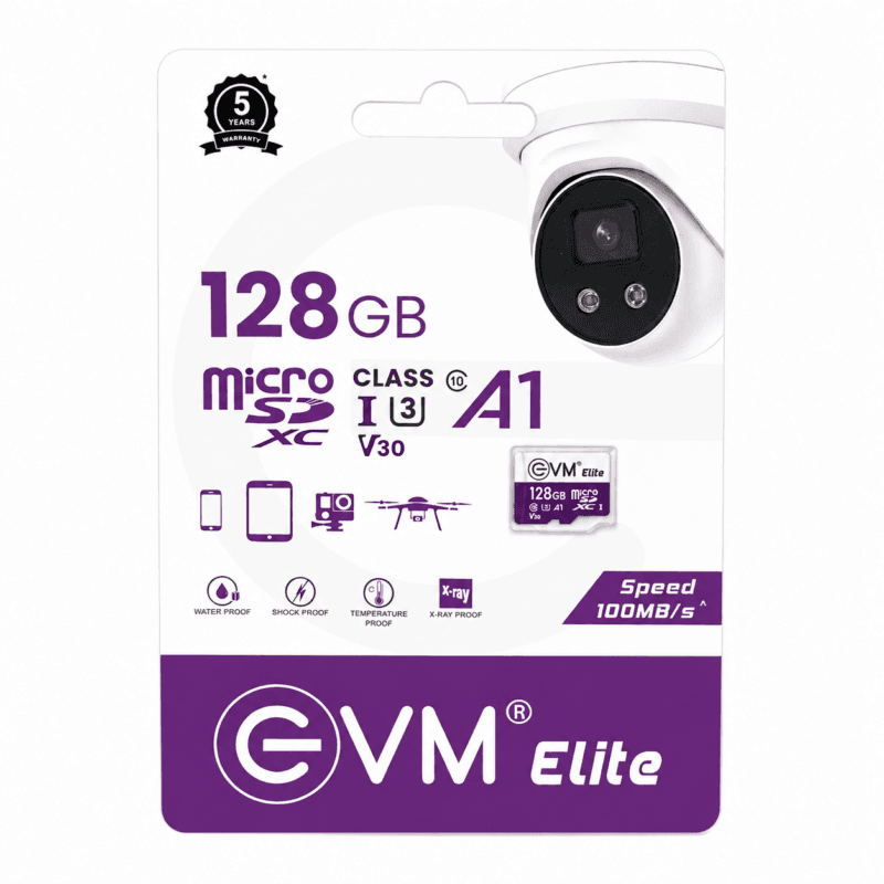 EVM Elite 128GB microSDXC Memory Card – Class10