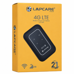 LAPCARE LOX-208 4G LTE Wi-Fi Dongle with 3000mAh Battery