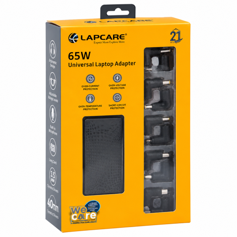 Lapcare 65W Universal Laptop Adapter