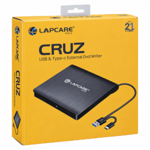 Lapcare Cruz LDW-009 USB & Type-C External DVD Writer