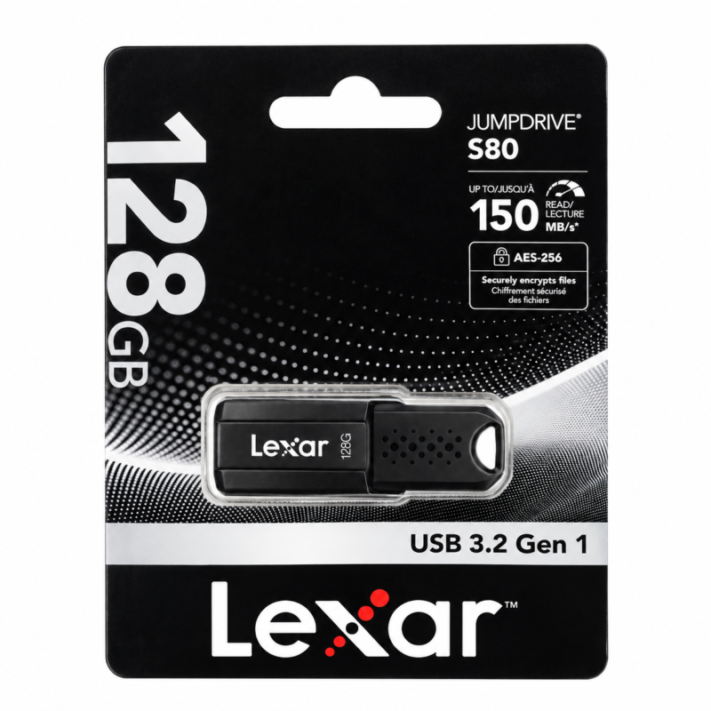 Lexar S80 128GB USB 3.2 Gen 1 Pen Drive Lexar JumpDrive S80 128GB USB 3.2 Gen 1 Pen Drive