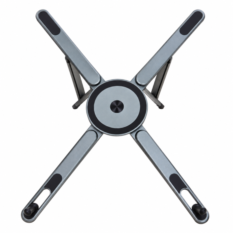 Metallic X-Arm Foldable Stand (1) Mag-Safe Multi-Purpose Laptop / Tablet / Mobile Stand