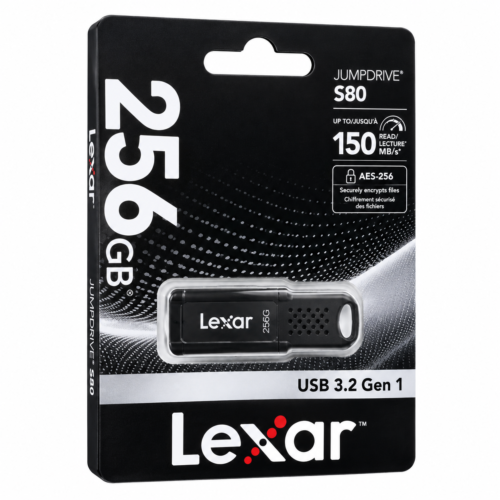 S80 256GB USB 3.2 Gen 1 Pen Drive Lexar JumpDrive S80 256GB USB 3.2 Gen 1 Pen Drive
