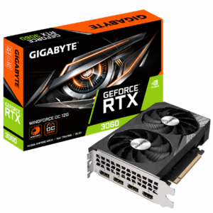 Gigabyte GeForce RTX 3060 Product Shot GIGABYTE GeForce RTX 3060 WINDFORCE OC 12G 12GB GDDR6 Graphics Card